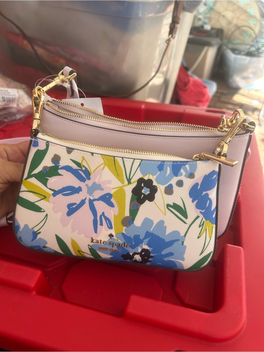 kate spade Floral Mini Crossbody duo